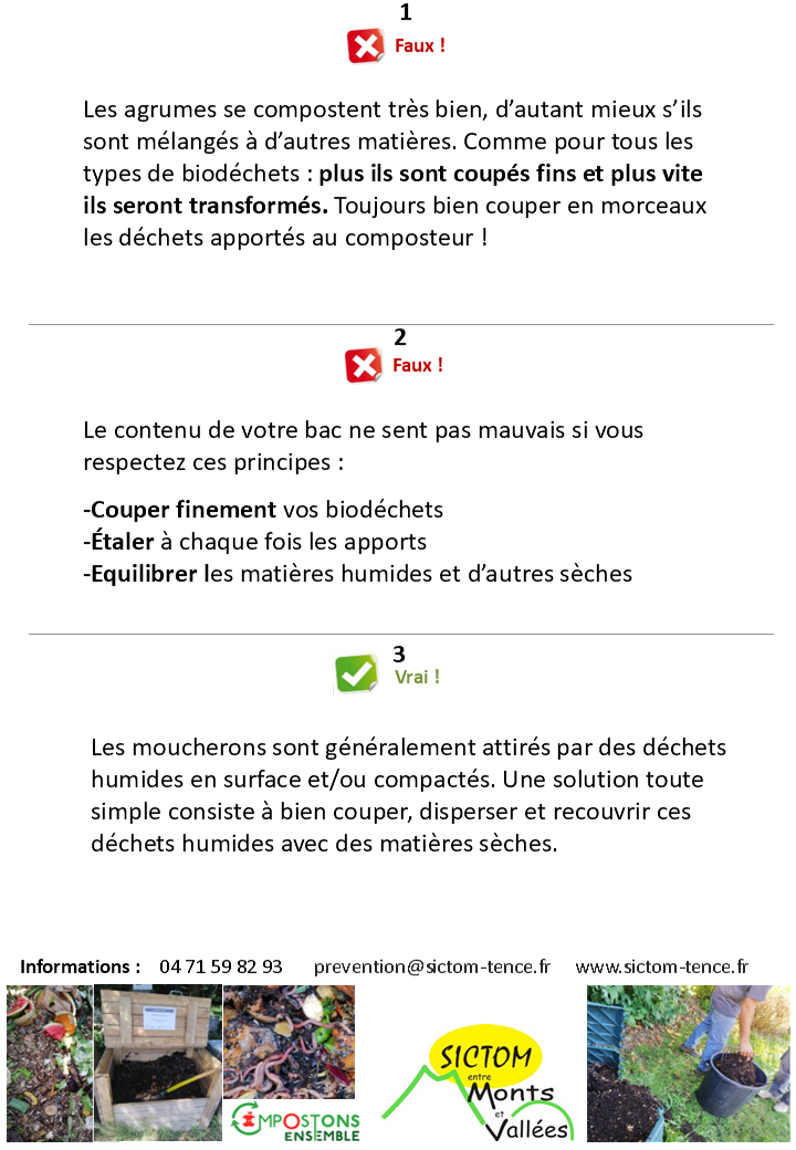 Compost Vrai Faux Les idées reçues 2