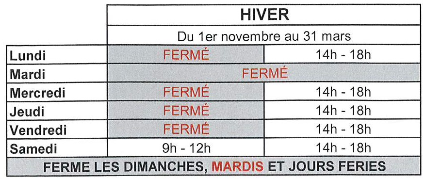 Horaire DT Chambon